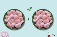 Special Pack: Premium Tender and Antibiotic-residue-free Skinless Chicken (980g to 1Kg Pack, 2 Nos)