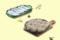 Combo: (Indian Prawns/Venami (60+ Count/kg) (PD) 240g + Mackerel/Ayala (5 to 9 Count/kg) Whole Cleaned 480g)