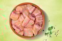 Fresh Indian Baasa / Pangasius / Pangas - Cubes (90-100g Mini Pack)