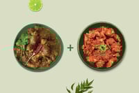 Combo: (250g Spicy Chettinad Chicken + 250g Tangy Chicken Ghee Roast)