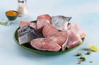 Catla (2kg to 3.5kg) - Bengali Cut (480g to 500g Pack) (May include head piece)
