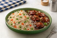 Chicken Fried Rice & Chicken Manchurian (400g Pack, Ready to Heat & Eat, Microwave ready)