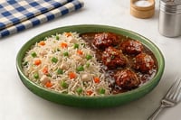 Chicken Fried Rice & Chicken Manchurian (400g Pack, Ready to Heat & Eat, Microwave ready)
