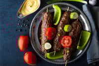 Handmade Nawabi Chicken Seekh Kebab (3 to 5 pieces, 210g to 230g)