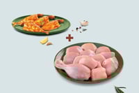 Combo: (500g Premium Chicken Skinless Curry Cut + 400g Freshly Marinated Mackerel / Ayala / Bangda)