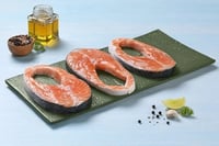 Fresh Atlantic Salmon - Steak Pack of (480g to 500g)