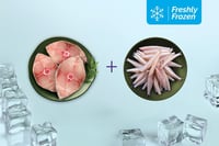 Freshly Frozen Combo: (Seer Fish Steaks 230g + Anchovy Cleaned 230g)