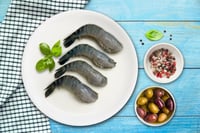 Lobster Scampi / Attukonchu / Jinga / Golda Chingdi (Large) - Partial Head On, Tail On Shell On, Bengali Cut (Net 400g Pack) ** Special Bengali Cut **