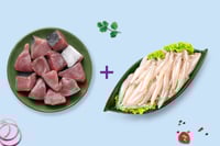 Combo: (500g Yellow Fin Tuna Curry Cut + 240g Natholi (Large) Whole cleaned)