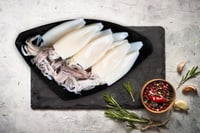 Squid / Koonthal (Small) - Whole Cleaned (480g to 550g Pack)