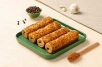 Lasooni Chicken Seekh Kebab (200g Pack, 4 Pieces)