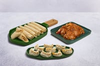 Oriental Platter: (220g Classic Chicken Spring Roll + 300g Chilli Chicken + 185g Chicken Schezwan Momos)