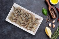 White and Orange Prawns / Poovalan Chemmeen