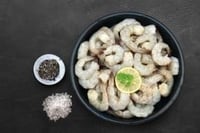 Indian Prawns / Venami / Vannamei / Jhinga / Chemmin (50+ Count/kg) - Headless (340 to 350g pack)