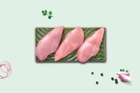 Family Pack Medium : Premium Antibiotic-residue-free Chicken Boneless Breast Fillet (1Kg Pack)