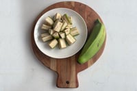 Raw Banana Thick Diced (4 Cut - 250g Pack)