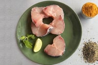 Rohu / Rui (Size/Grade 2kg-3kg) - Gada Cut Headless (1 Pack, 330g to 350g)