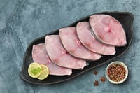Kerala Seer Fish / Neymeen / Surmai / Vanjaram / Anjal (750g to 2kg) - Steaks 250g Pack (With Skin)