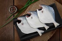 Silver Pomfret / Zubaidy / Avoli (100g to 200g) - Whole Cleaned(480g to 500g Pack)