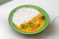 Thai Yellow Veg Curry with Jasmine Rice (400g Pack, Ready to Heat & Eat, Microwave ready)