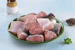 Barramundi / Bhetki / Asian Seabass - Bengali Cut (May include head piece) 