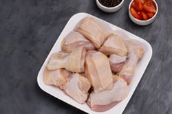 Castrated / Capon Chicken (With Skin) - Curry Cut