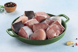 Large Marine Catfish / Etta Koori  - Curry Cut (480g to 500g Pack) (May include head pieces)