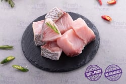 Butter Fish / Punnarameen - Curry cut (May include head pieces)