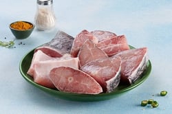 Catla / ಕಾಟ್ಲಾ (Extra Large 4kg+) - Bengali Cut (Without Head) (480 to 500g/Pack)