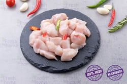 Premium Boneless Chicken Breast - Mini Bites Cubes (250g Pack)
