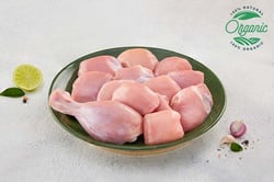 Organic Premium Chicken - Skinless Whole Chicken Biryani Cut (750g+ Pack)