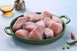 Cobia / Motha / Black King Fish (Similar to Seer Fish, Some Say That It Tastes Better) - Curry Cut (480g to 500g Pack)