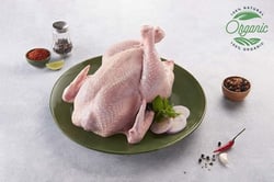 Organic Premium Chicken - With Skin Whole Chicken (1kg Pack)