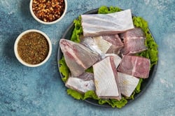 False Pomfret / Bheeman Avoli - Curry Cut ( 480g to 500g Pack) (may include head pieces)