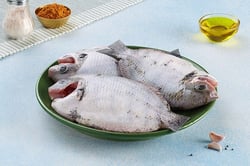 Pearl Spot / Karimeen / Koral (Large) - Skinless Whole Cleaned (400g Pack)