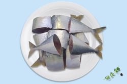 Mackerel / Ayala / Bangda / Aylai / ಬಂಗಡೆ (10 to 14 Count/kg) - Curry Cut (without Head) (480g to 530g Pack)