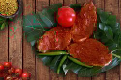 Barracuda / Cheelavu (Medium) - Marinated Steaks 250g (for Tawa Fry)