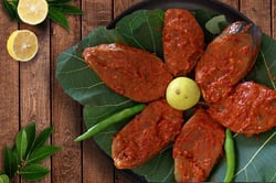 Seer Fish / Neymeen / Surmai / Vanjaram / ಅಂಜಲ್ (750g to 2kg) - Marinated Steaks 250g pack (for Tawa fry)