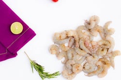 Premium Wild Caught Prawn / Kazhanthan / Jhinga (50 to 60 Count) - Peeled & Deveined (PD) Meat 230g to 250g pack