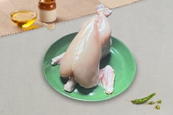 Premium Tender & Antibiotic-residue-free Spring Chicken (Small) - Whole Skinless (Pack of 1 Chicken)
