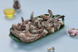 Tiger Prawn (Super Jumbo) - Headless (No Head, Rest with shell, tail)