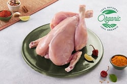 Organic Premium Chicken - Skinless Whole Chicken (550g+ Pack)