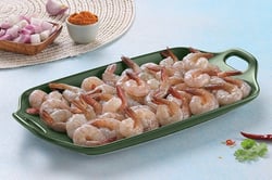 White Prawns / Naaran / Jhinga (30 to 40 count)  - Tail on (480g to 500g Pack)