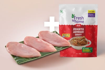 Combo: (Premium Boneless Chicken Breast Fillet 480g + 200g Dhaniya Adhraki Ready-To-Cook Paste)