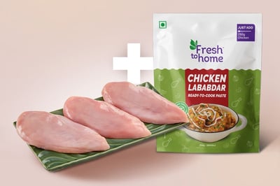 Combo: (Premium Boneless Chicken Breast Fillet 480g + Chicken Lababdar Ready-To-Cook Paste 200g)