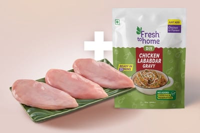 Combo: (Premium Boneless Chicken Breast Fillet 480g + Chicken Lababdar Ready-To-Cook Paste 200g)
