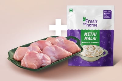 Combo: (Premium Boneless Chicken Thigh 480g + Methi Malai Ready-To-Cook Paste 200g)