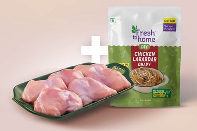 Combo: (Premium Boneless Chicken Thigh 480g + Chicken Lababdar Ready-To-Cook Paste 200g)