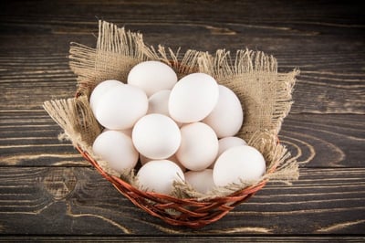Fresh White Chicken Eggs - Pack of 12