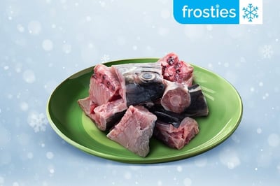 Freshly Frozen Seer Fish / Surmai / Vanjaram / Anjal - Head & Tail Curry Cut (500g Pack)